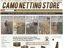 Tablet Screenshot of camonettingstore.com